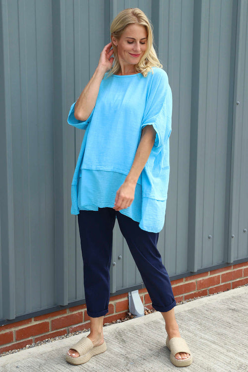 Sandra Cotton Top Kingfisher - Image 2