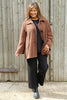 Marzia Textured Button Jacket Cocoa