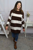 Doria Stripe Knitted Jumper Cocoa