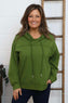 Martha Hooded Cotton Top Olive