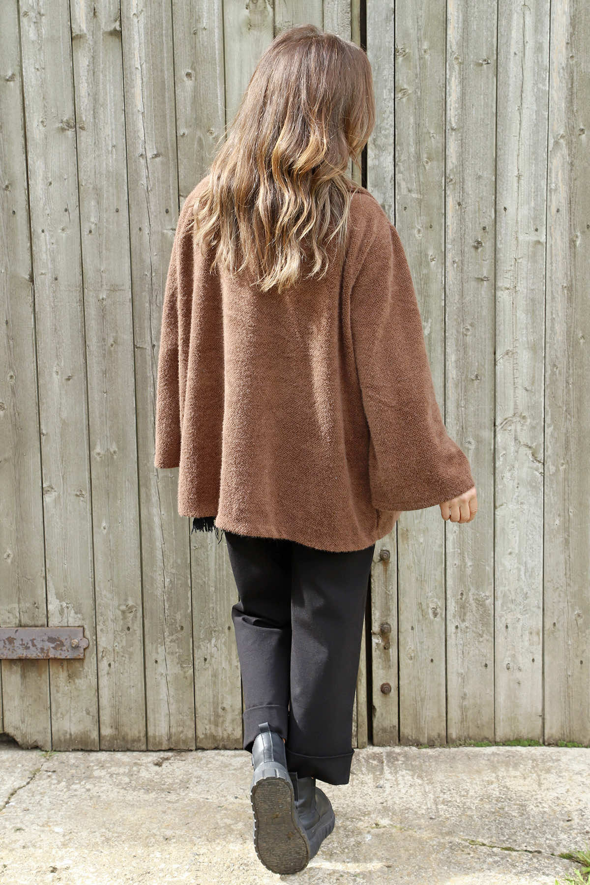 Marzia Textured Button Jacket Cocoa