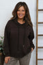 Martha Hooded Cotton Top Cocoa