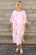 Newlyn Print Dress Pink Pink - Newlyn Print Dress Pink