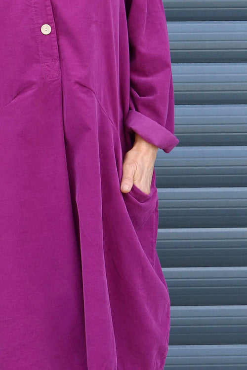 Lizzie Needlecord Button Tunic Berry - Image 3