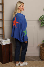 Alfano Cotton Star Knit Jumper Cobalt Cobalt - Alfano Cotton Star Knit Jumper Cobalt