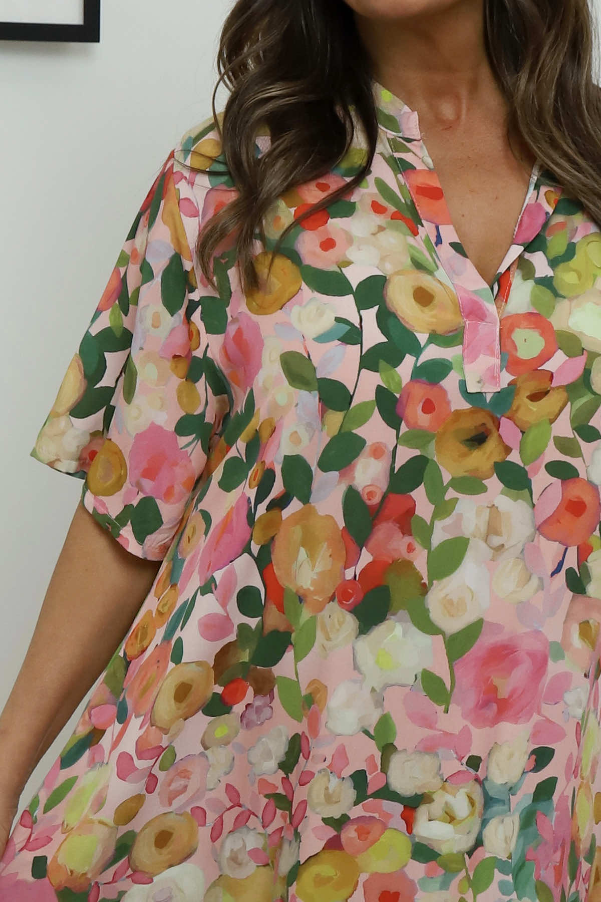 Andretta Print Dress Pink