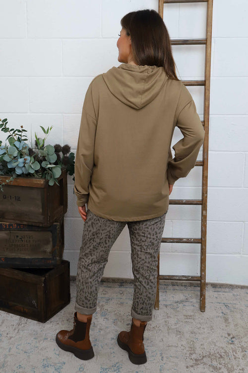 Martha Hooded Cotton Top Camel - Image 4