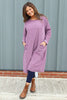 Kiana Needlecord Dress Purple
