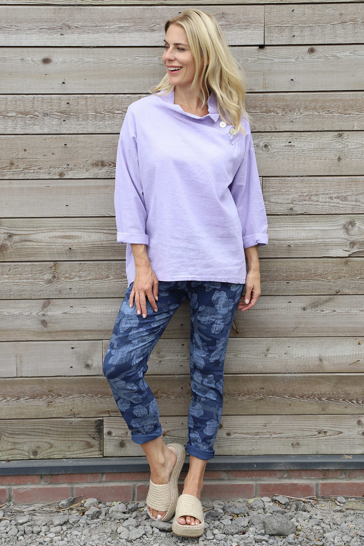 Yarwell Camo Joggers Navy