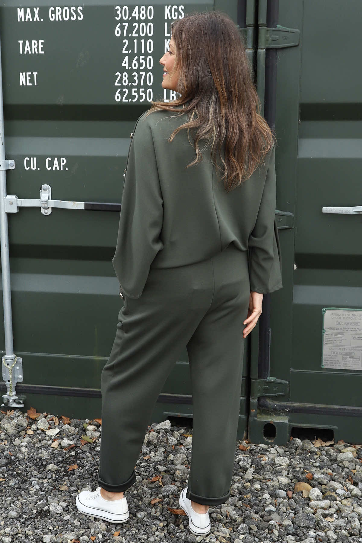 Cheyenne Button Trousers Khaki