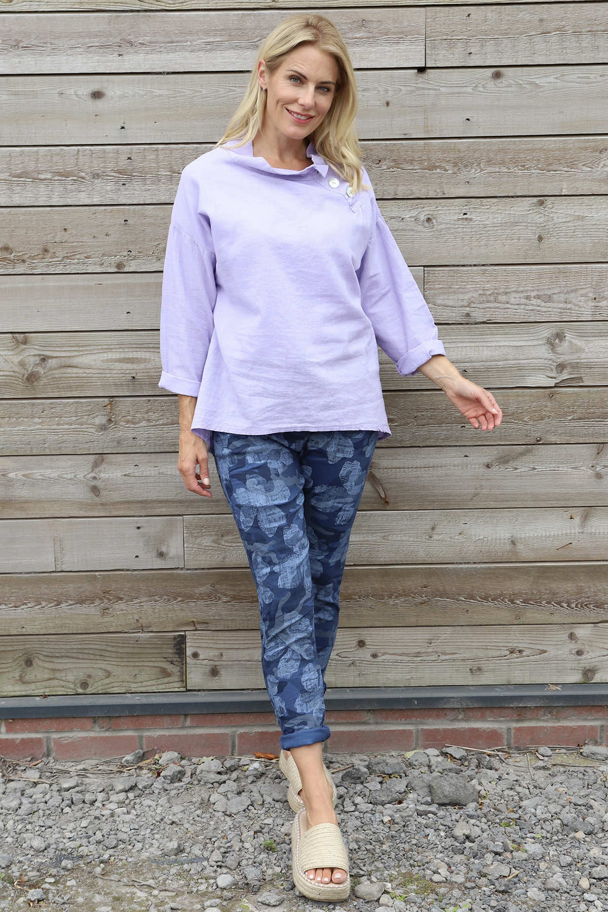 Bradley Linen Top Lilac