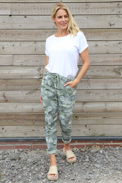 Yarwell Camo Joggers Khaki
