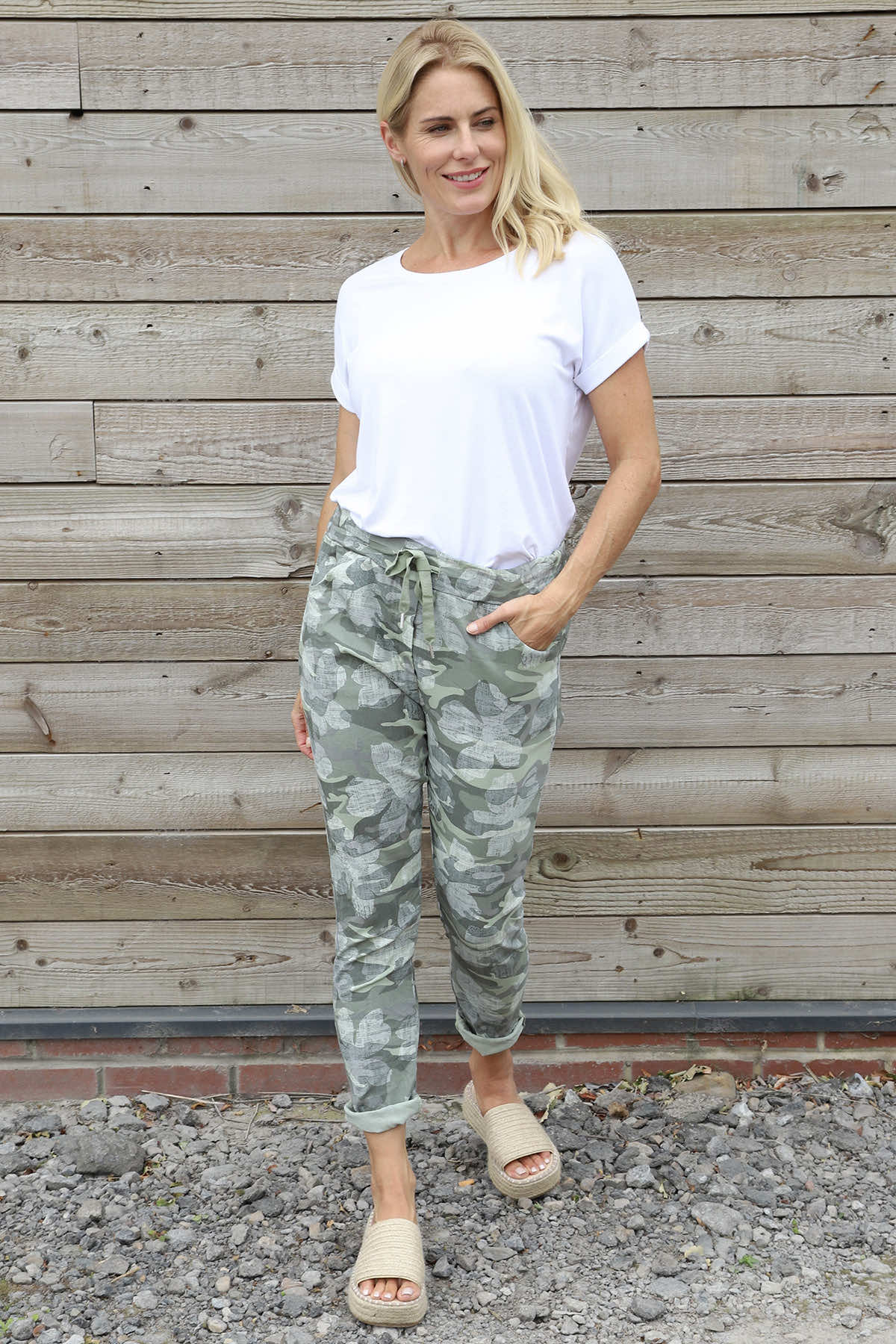 Yarwell Camo Joggers Khaki