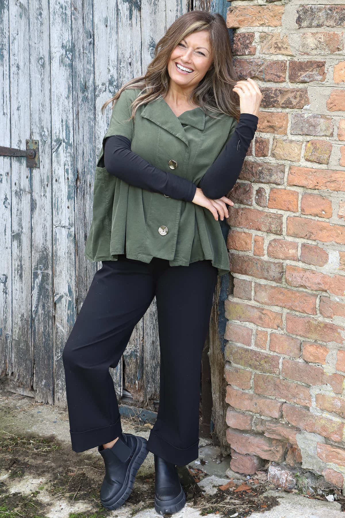 Sabella Needlecord Shirt Khaki