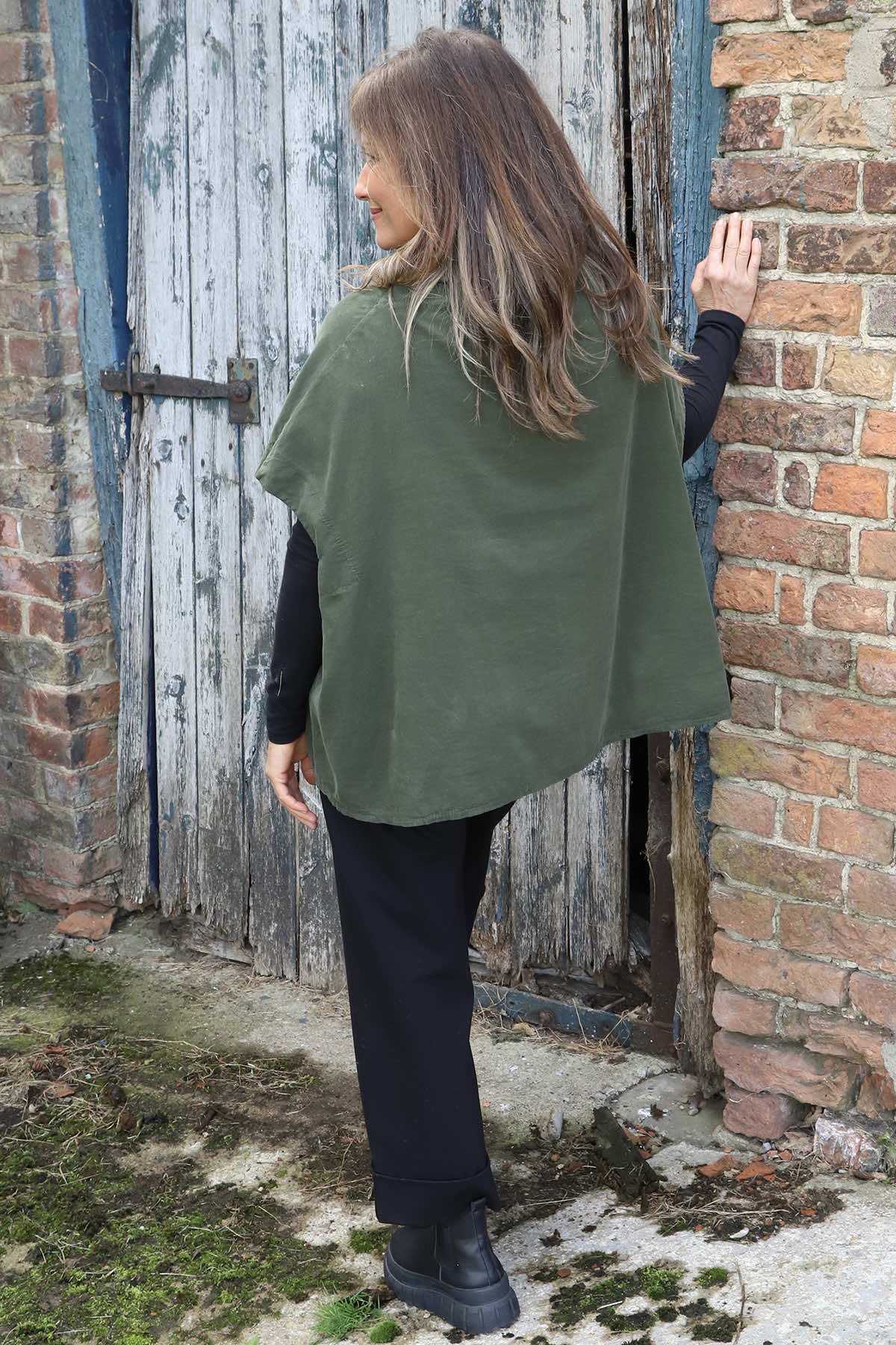 Sabella Needlecord Shirt Khaki