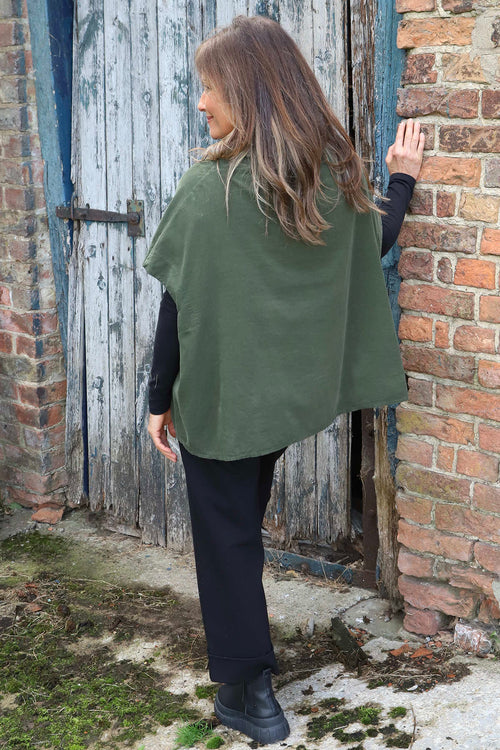 Sabella Needlecord Shirt Khaki - Image 4