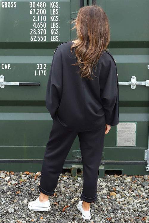 Lesley Button Top Black - Image 4