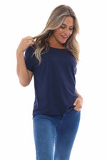 Only Turn Back Sleeve Tee Navy Navy - Only Turn Back Sleeve Tee Navy