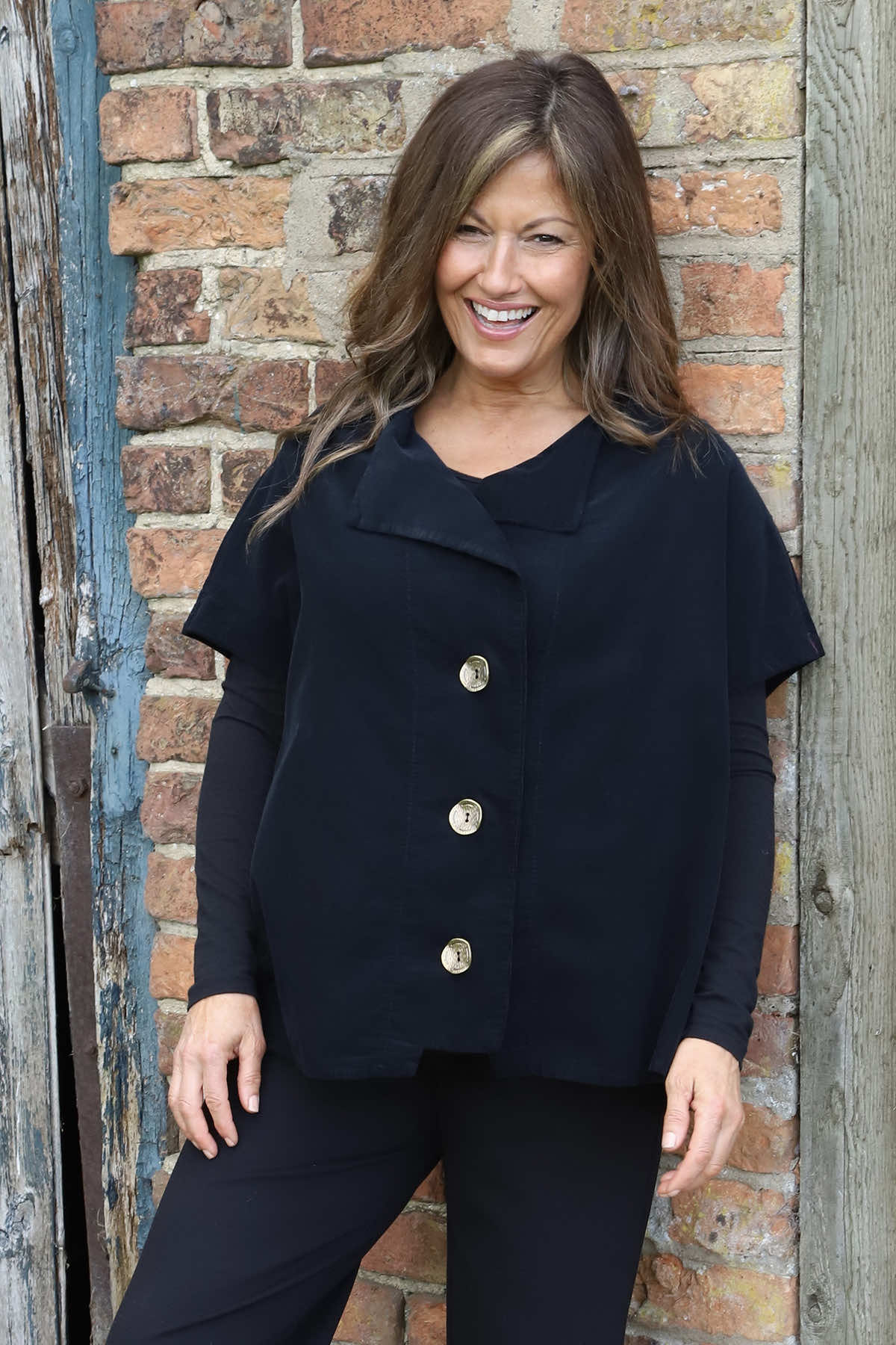 Sabella Needlecord Shirt Black