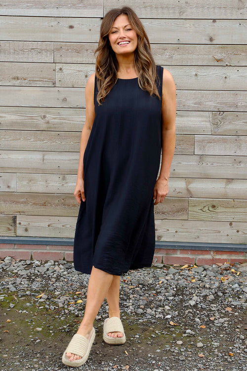 Lola Sleeveless Dress Black - Image 1