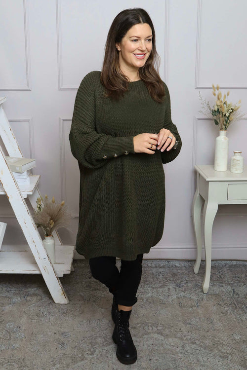 Peggy Knitted Jumper Khaki