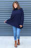 Jude Polo Neck Knitted Jumper Navy