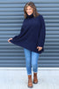 Jude Polo Neck Knitted Jumper Navy