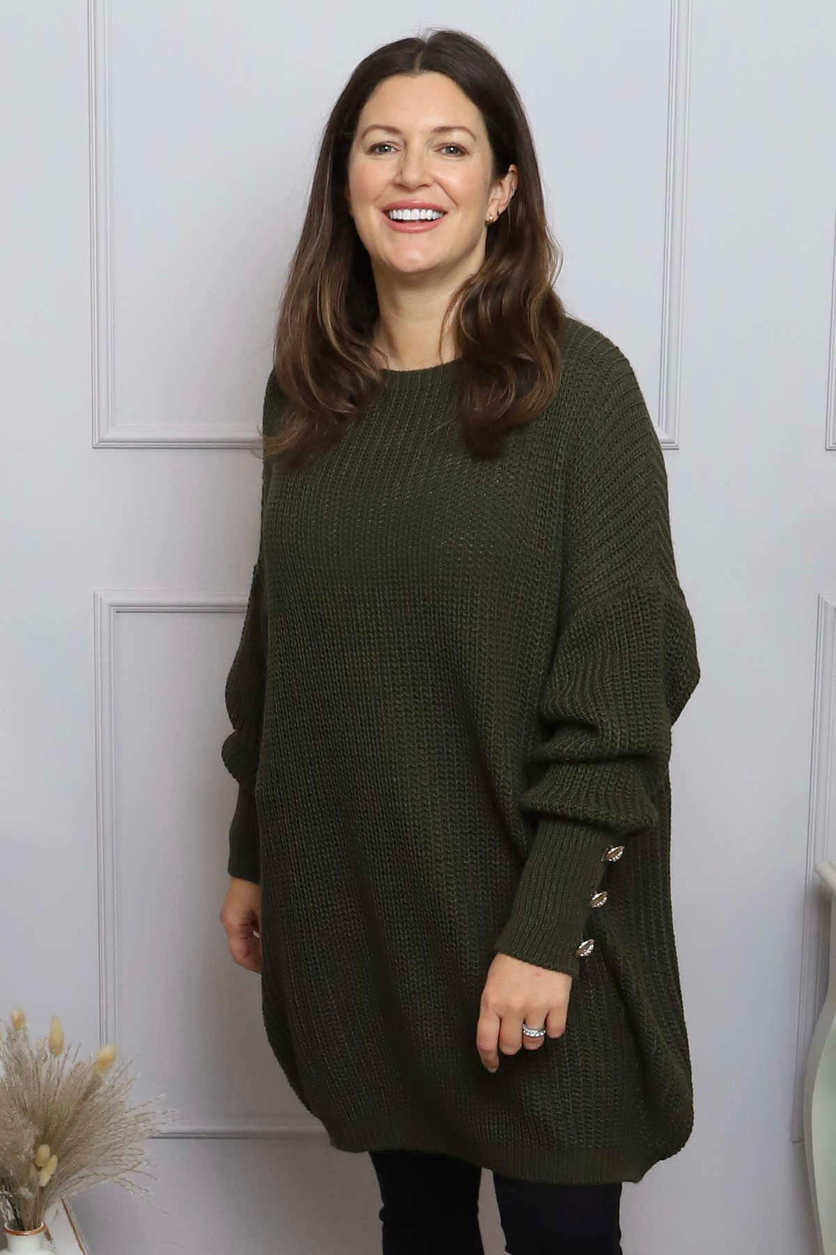 Peggy Knitted Jumper Khaki