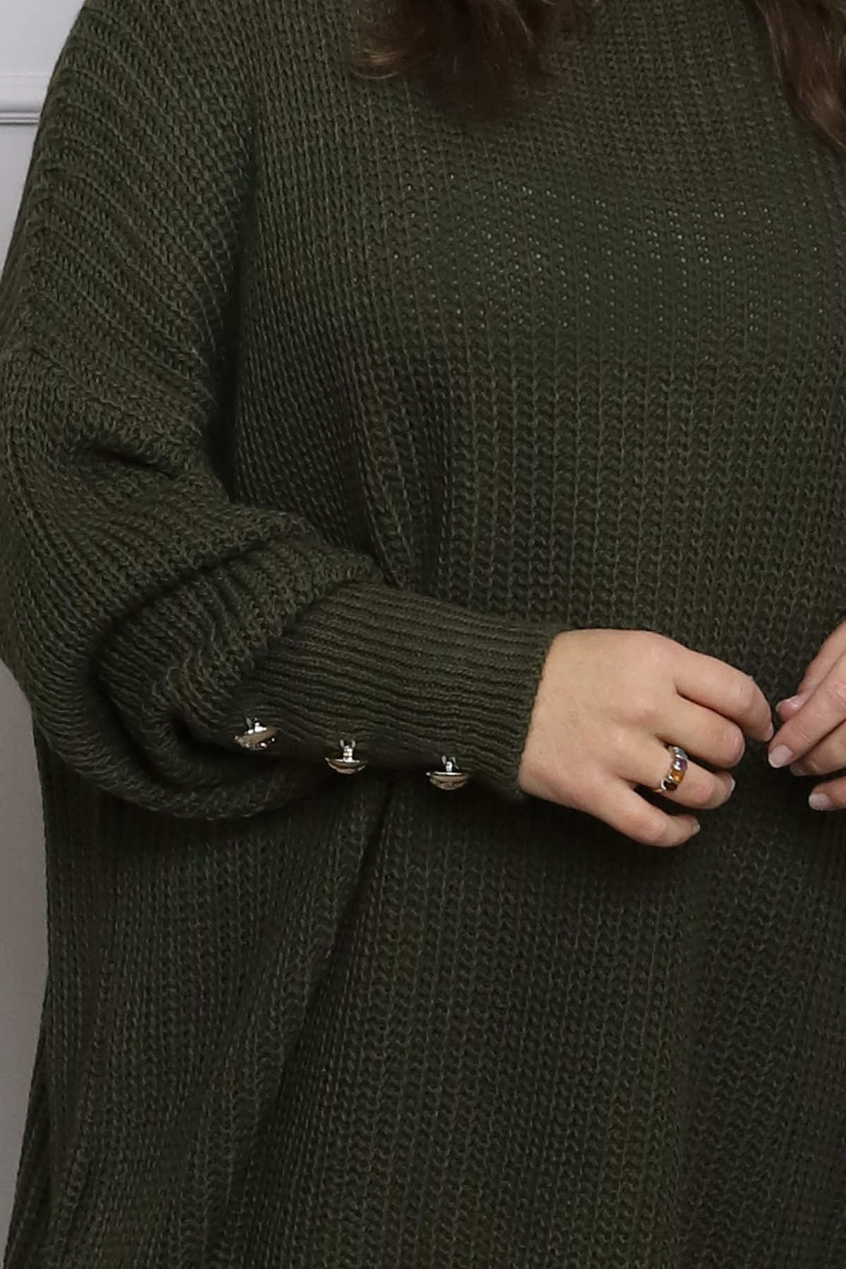 Peggy Knitted Jumper Khaki