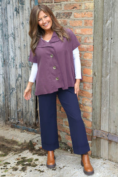 Sabella Needlecord Shirt Purple