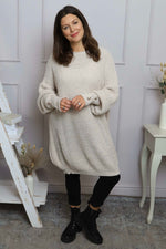 Peggy Knitted Jumper Stone Stone - Peggy Knitted Jumper Stone