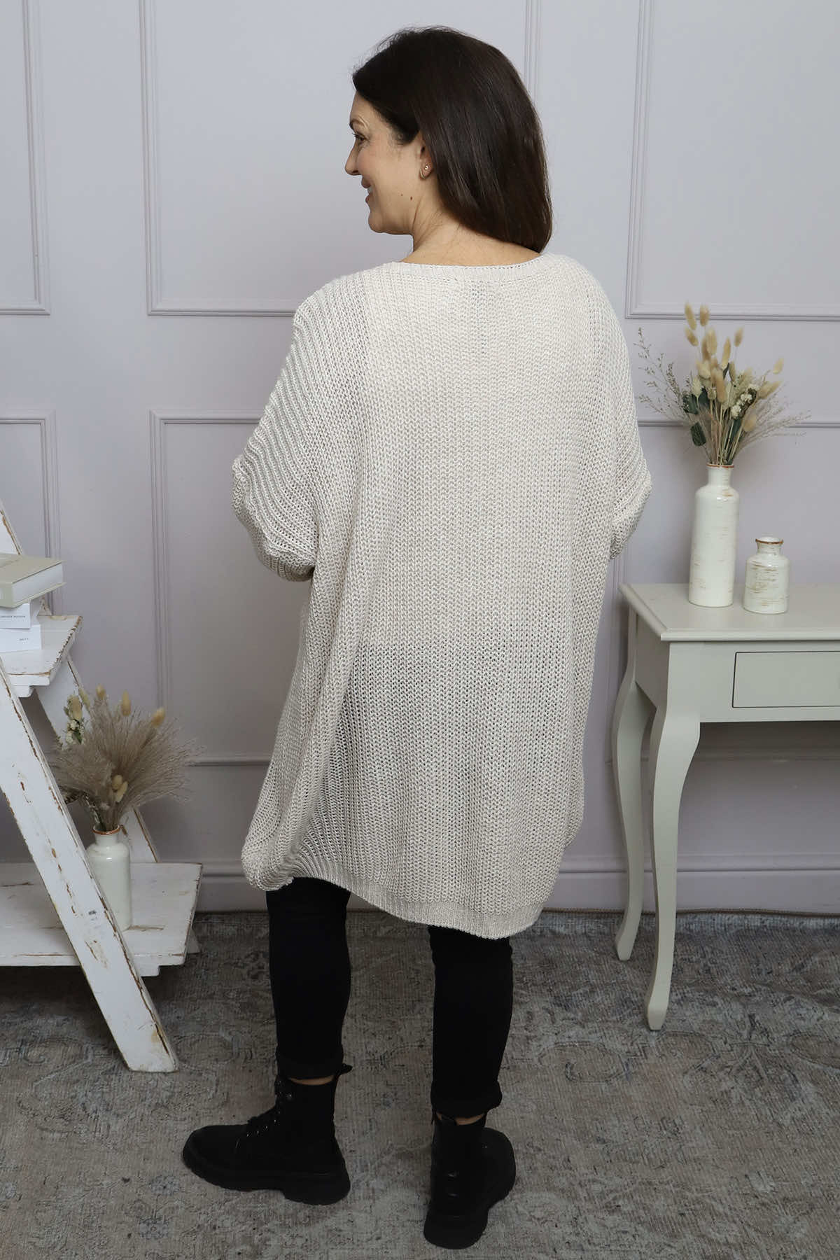 Peggy Knitted Jumper Stone