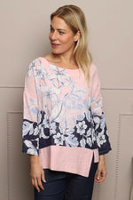 Paitlyn Print Cotton Top Pink Pink - Paitlyn Print Cotton Top Pink