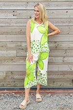 Bette Floral Vest Green Green - Bette Floral Vest Green