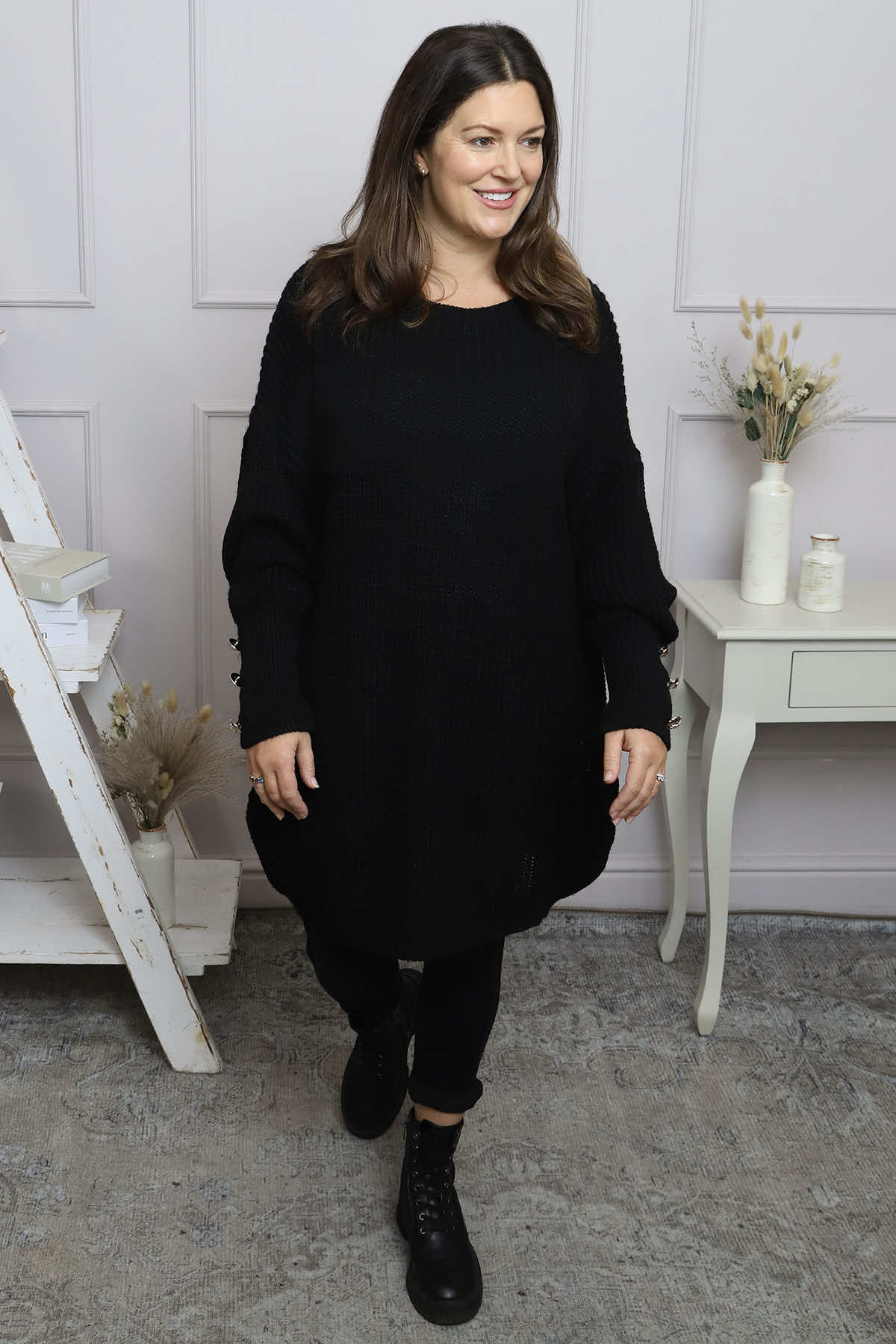 Peggy Knitted Jumper Black