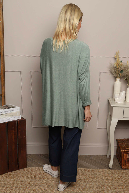 Nice Knit Top Khaki - Image 4