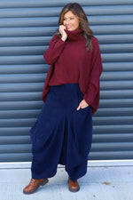 Orla Needlecord Parachute Skirt Navy Navy - Orla Needlecord Parachute Skirt Navy