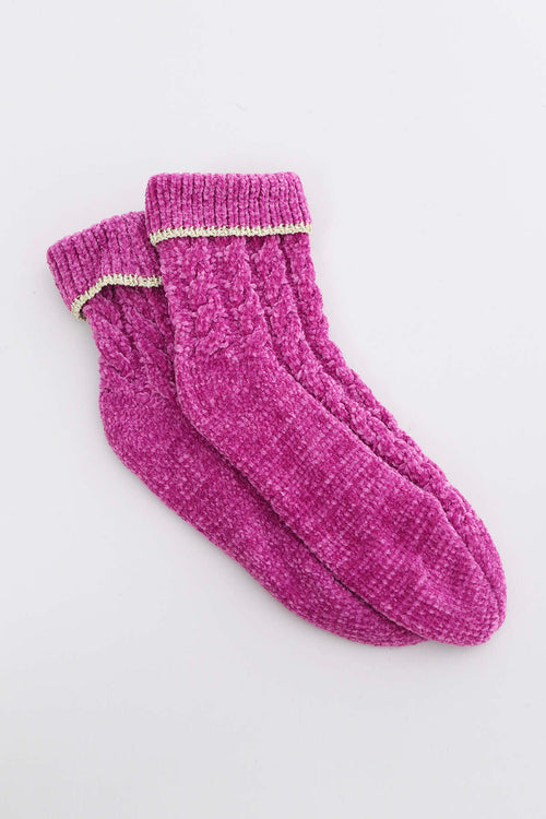 Cordelia Luxury Socks Pink