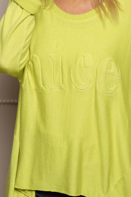 Nice Knit Top Lime - Image 3