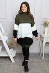 Doris Polo Knitted Jumper Khaki