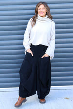 Orla Needlecord Parachute Skirt Black Black - Orla Needlecord Parachute Skirt Black