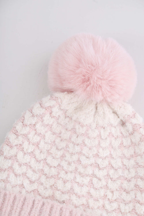 Vivienne Bobble Hat Pink - Image 3