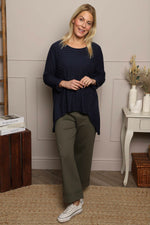 Allissa Knit Top Navy Navy - Allissa Knit Top Navy