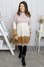 Doris Polo Knitted Jumper Mocha Mocha - Doris Polo Knitted Jumper Mocha