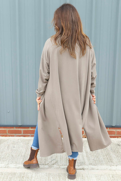 Halette Cotton Jacket Mocha - Image 4