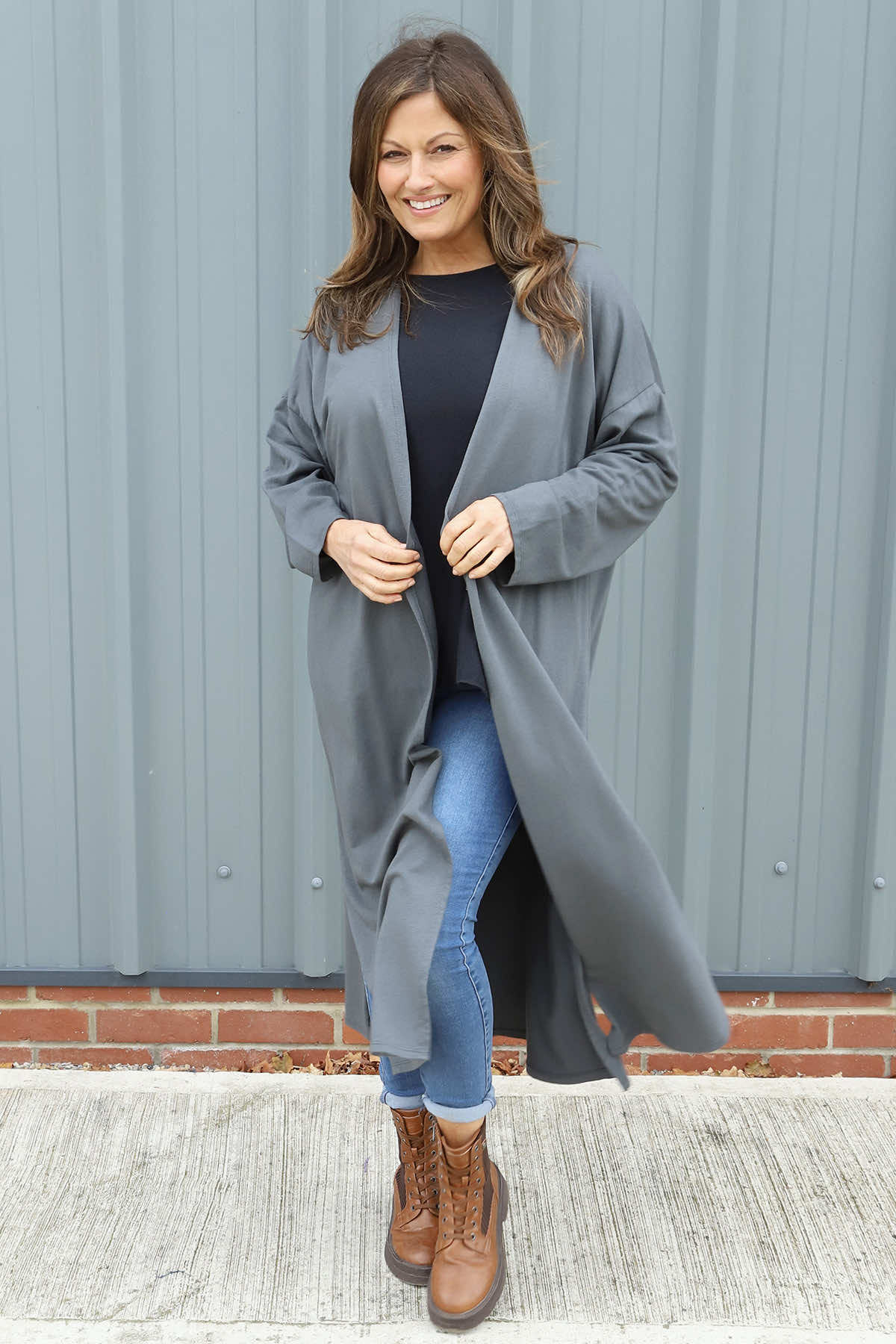 Halette Cotton Jacket Mid Grey