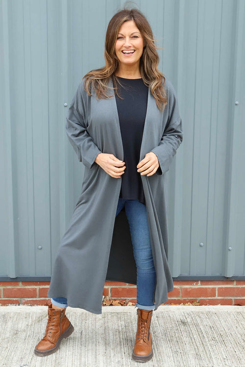 Halette Cotton Jacket Mid Grey
