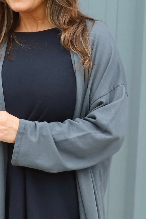 Halette Cotton Jacket Mid Grey - Image 3