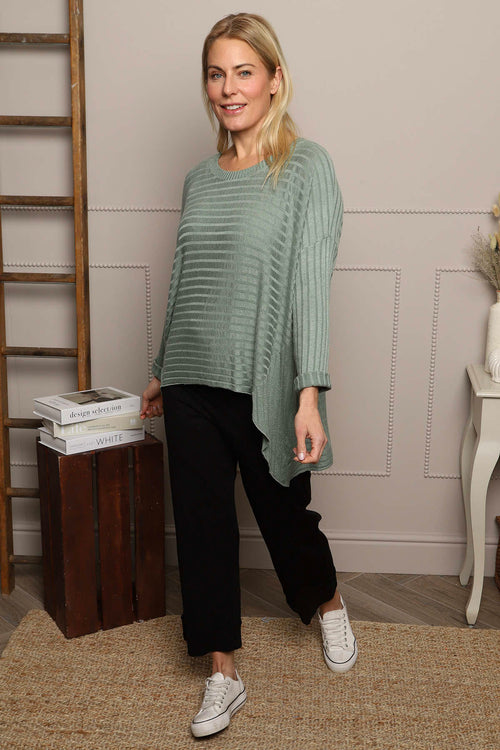 Allissa Knit Top Khaki - Image 2
