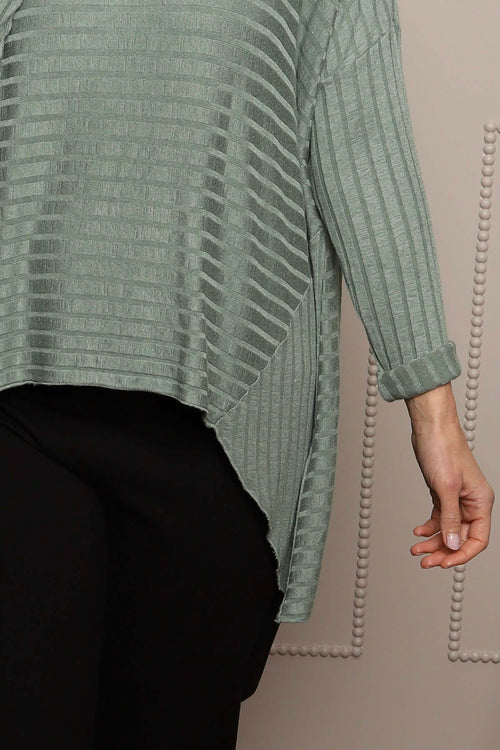 Allissa Knit Top Khaki - Image 3